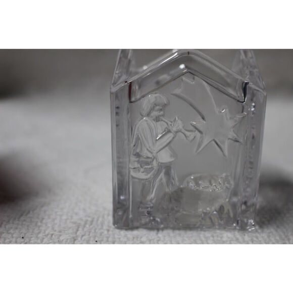 MIKASA Square Frosted Holy Lights Votive Candle Holder (Pre-Owned) - Picture 2 of 4